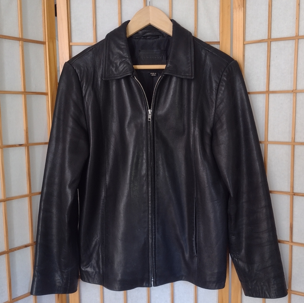 Vintage Coach 1941 Leather Zip Jacket